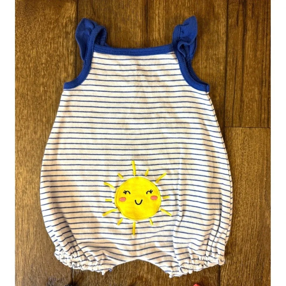 Carters Baby Clothes‎ Girl Newborn Bundle Summer Rompers Outfits Sunshine Minnie
